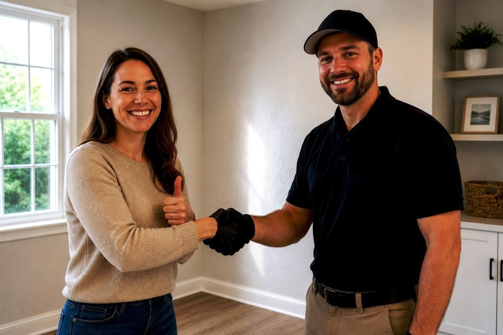 Happy Customer after getting Mold Removal Services